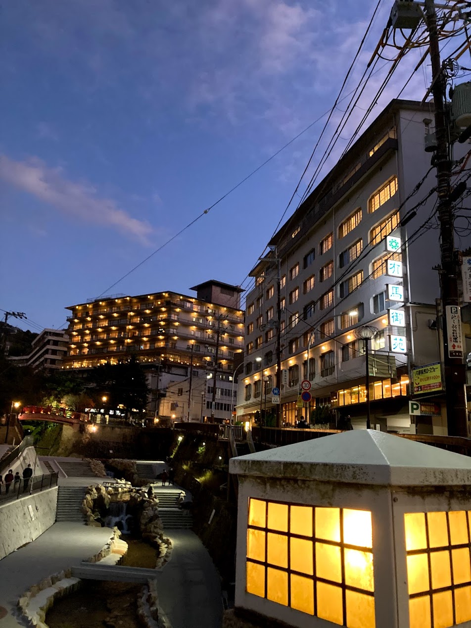 有馬川の夜景