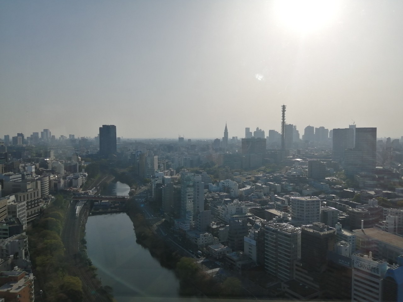 市ヶ谷キャンパスの屋上景色